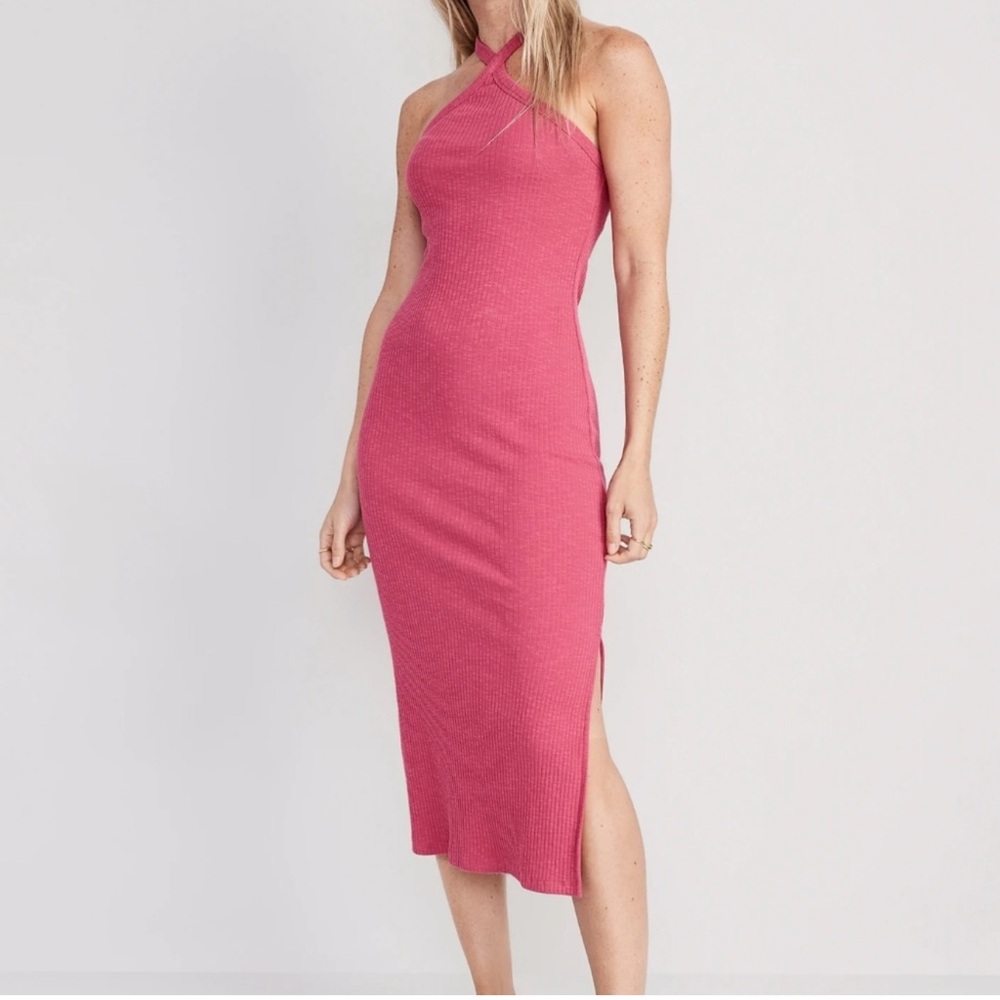 NWT Old Navy Ribbed Halter Dress